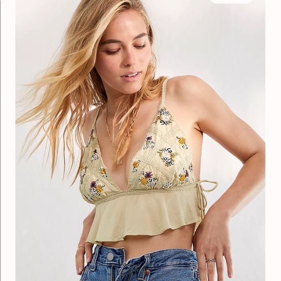 NWT Free People ivory white brami (bra + camisole), size L, this color sold out! - Picture 9 of 10